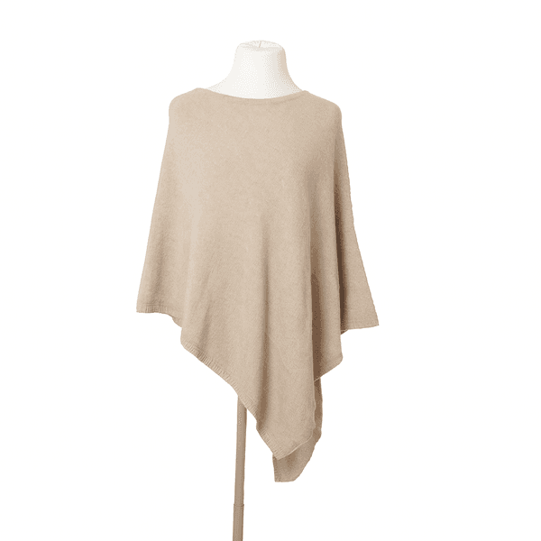 Hovedbilde Rosenvinge Poncho, Cashmer/ull, beige